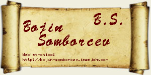 Bojin Somborčev vizit kartica